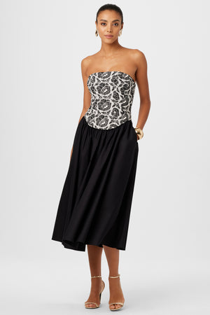 Melody Embroidery Corset Dress - Toccin