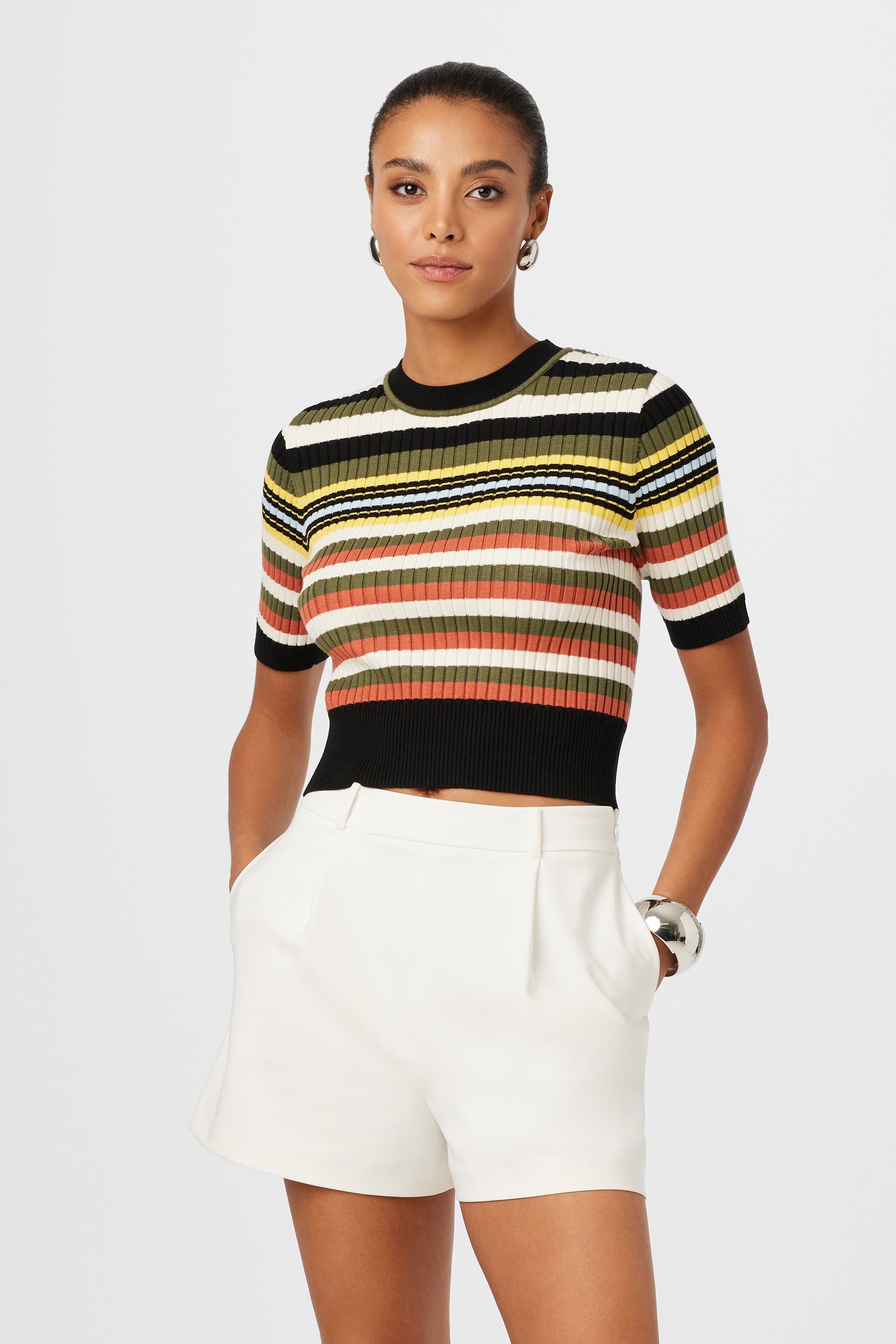 Nyla Short Sleeve Knit Sweater - Toccin