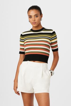 Nyla Short Sleeve Knit Sweater - Toccin