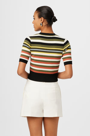 Nyla Short Sleeve Knit Sweater - Toccin