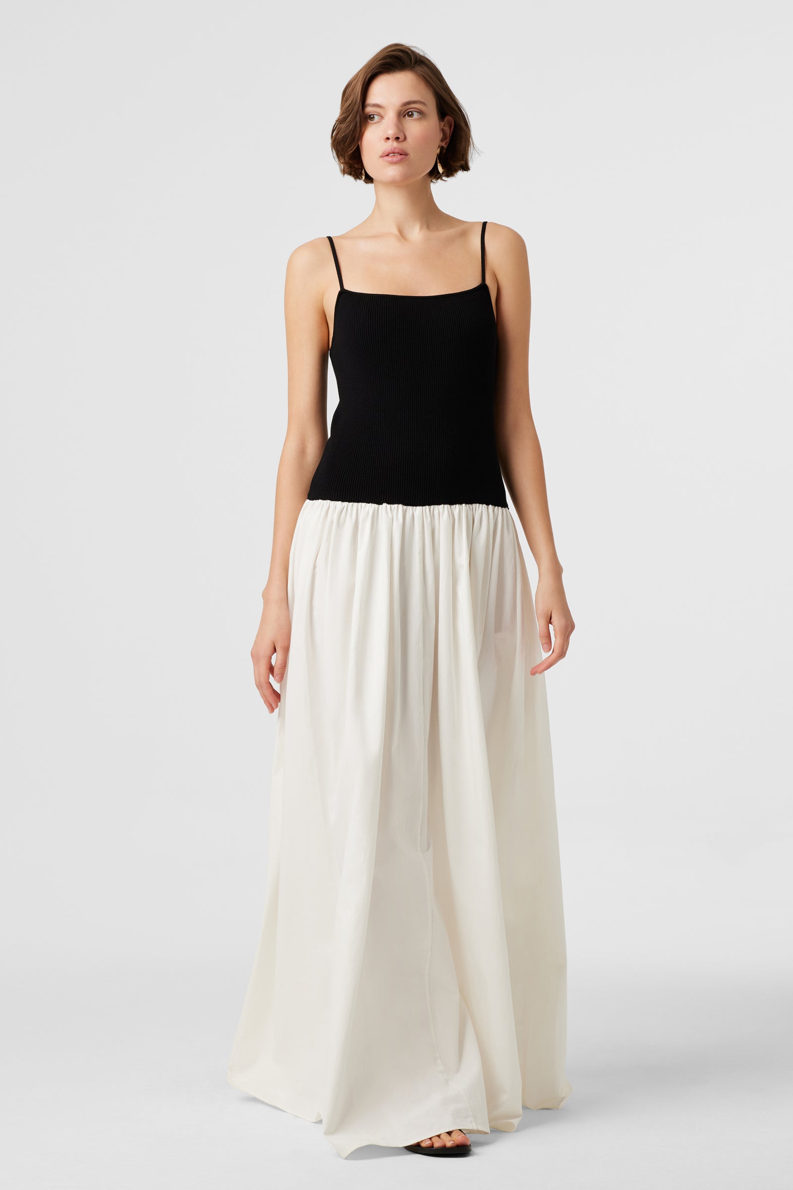 ● AND YOU ● Jacksonville Notched Collar Check Long Dress s-l1200.jpg