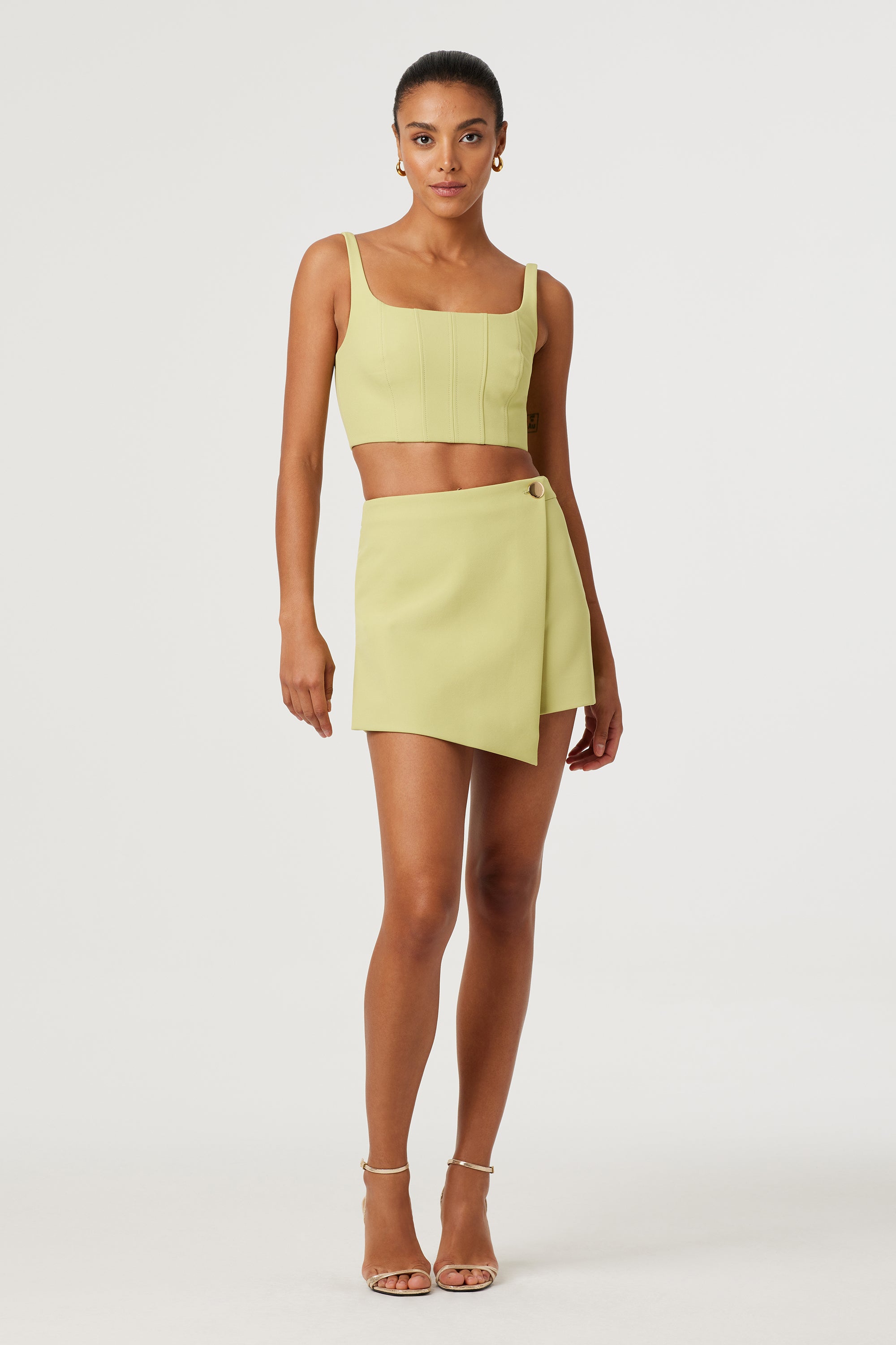 ★Porta★ RIBBED STRAP WRAP SKIRT CREAM 24SS042 MUSINSA | PORTA RIBBED STRAP WRAP SKIRT, WHITE