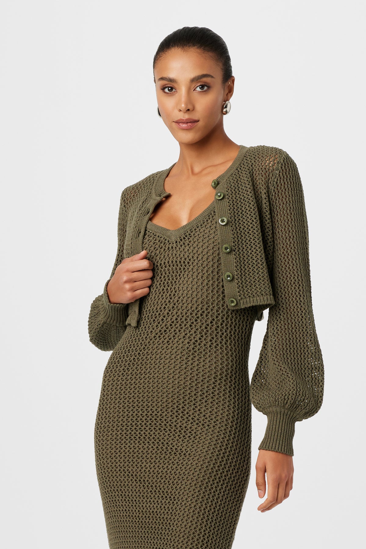 Summer Tori Crochet Blouson Cardigan - Toccin