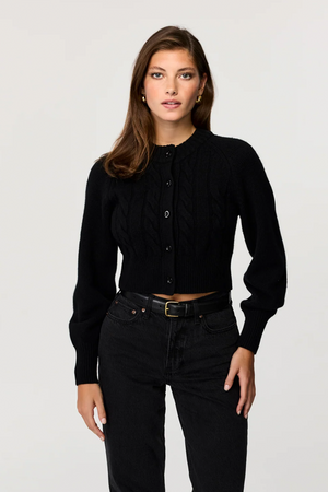 Elsie Sweater & Rita Cardigan, Jet - Toccin