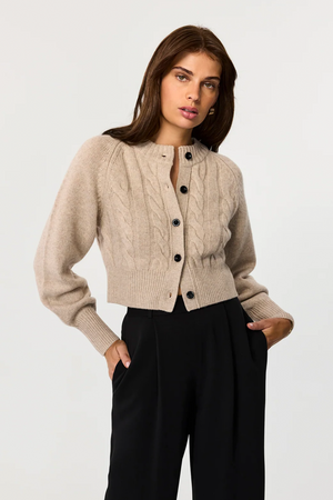 Rita Cashmere Cropped Cardigan - Toccin