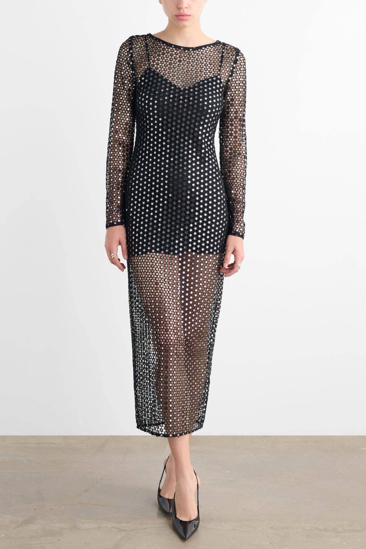 VIOLA LONG SLEEVE MAXI DRESS - Toccin