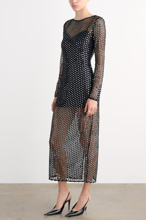VIOLA LONG SLEEVE MAXI DRESS - Toccin