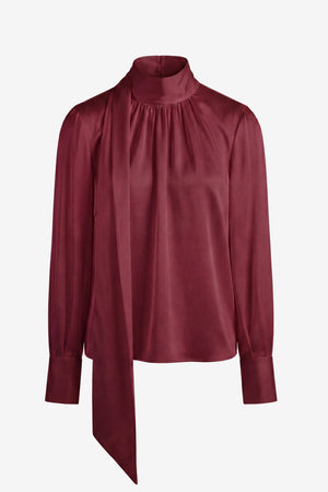 VERONICA LONG SLEEVE PUSSY-BOW BLOUSE