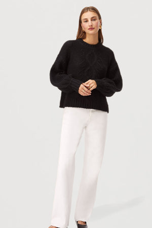 Vienna Balloon Sleeve Crew Neck Sweater - Toccin