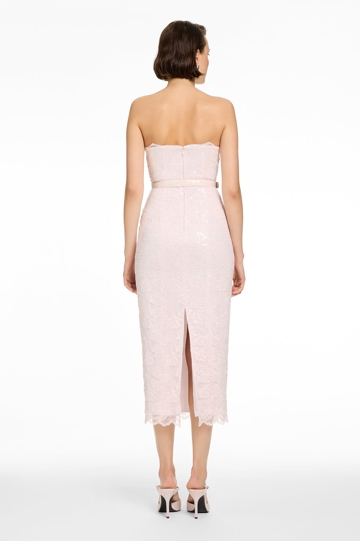 VIVIAN STRAPLESS BELTED MINI DRESS - Toccin