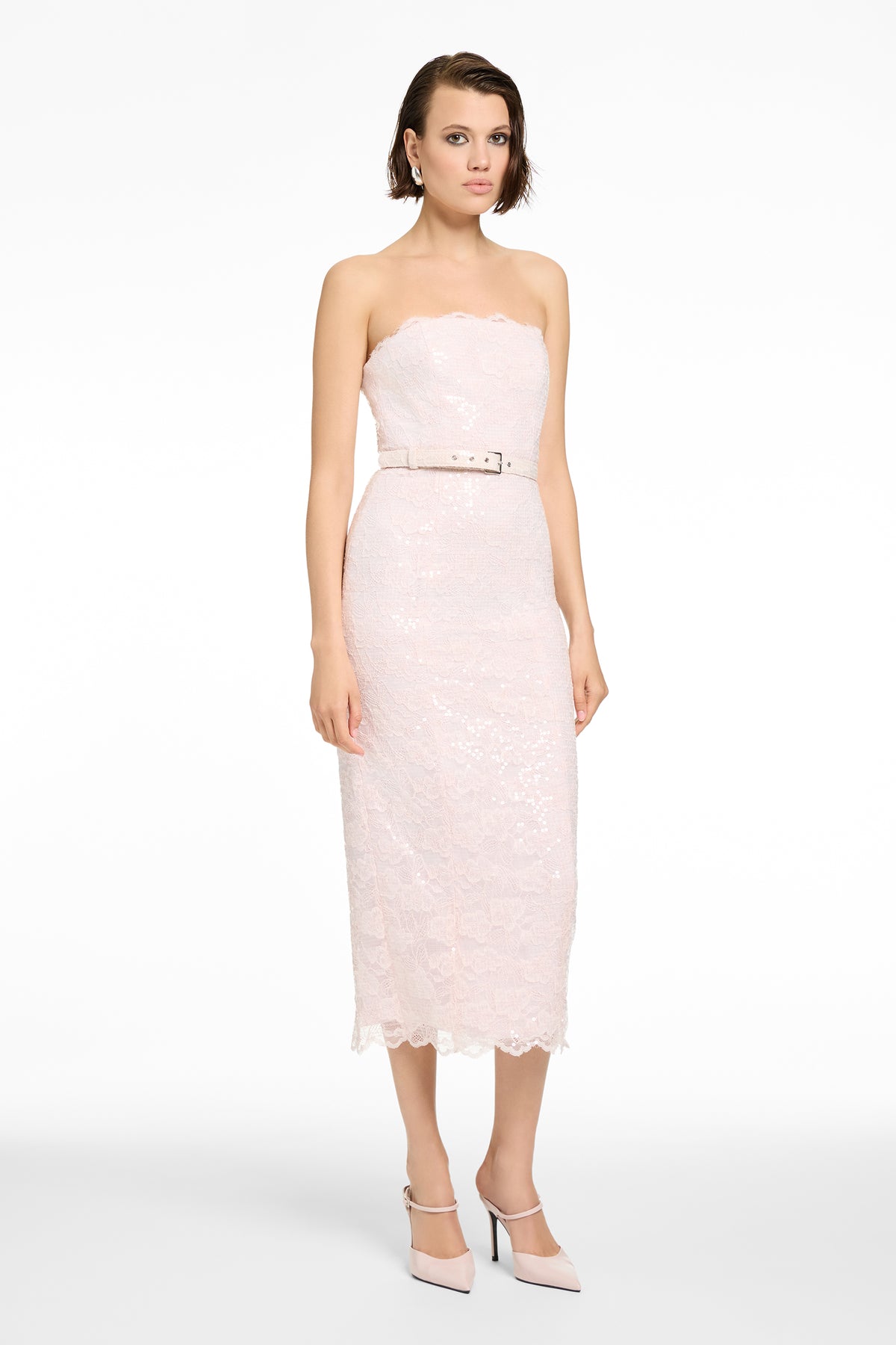 VIVIAN STRAPLESS BELTED MINI DRESS - Toccin