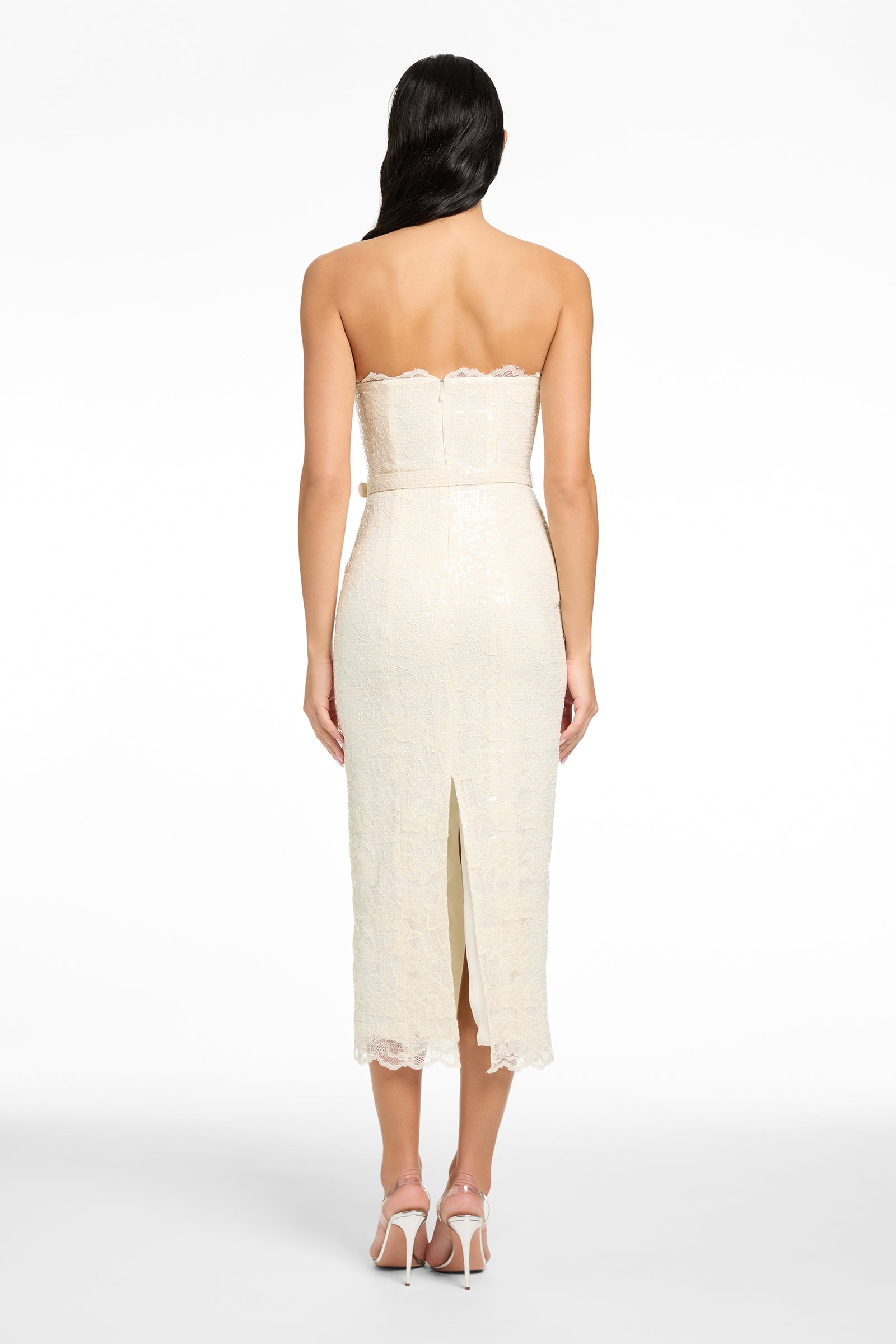 VIVIAN STRAPLESS BELTED MINI DRESS - Toccin