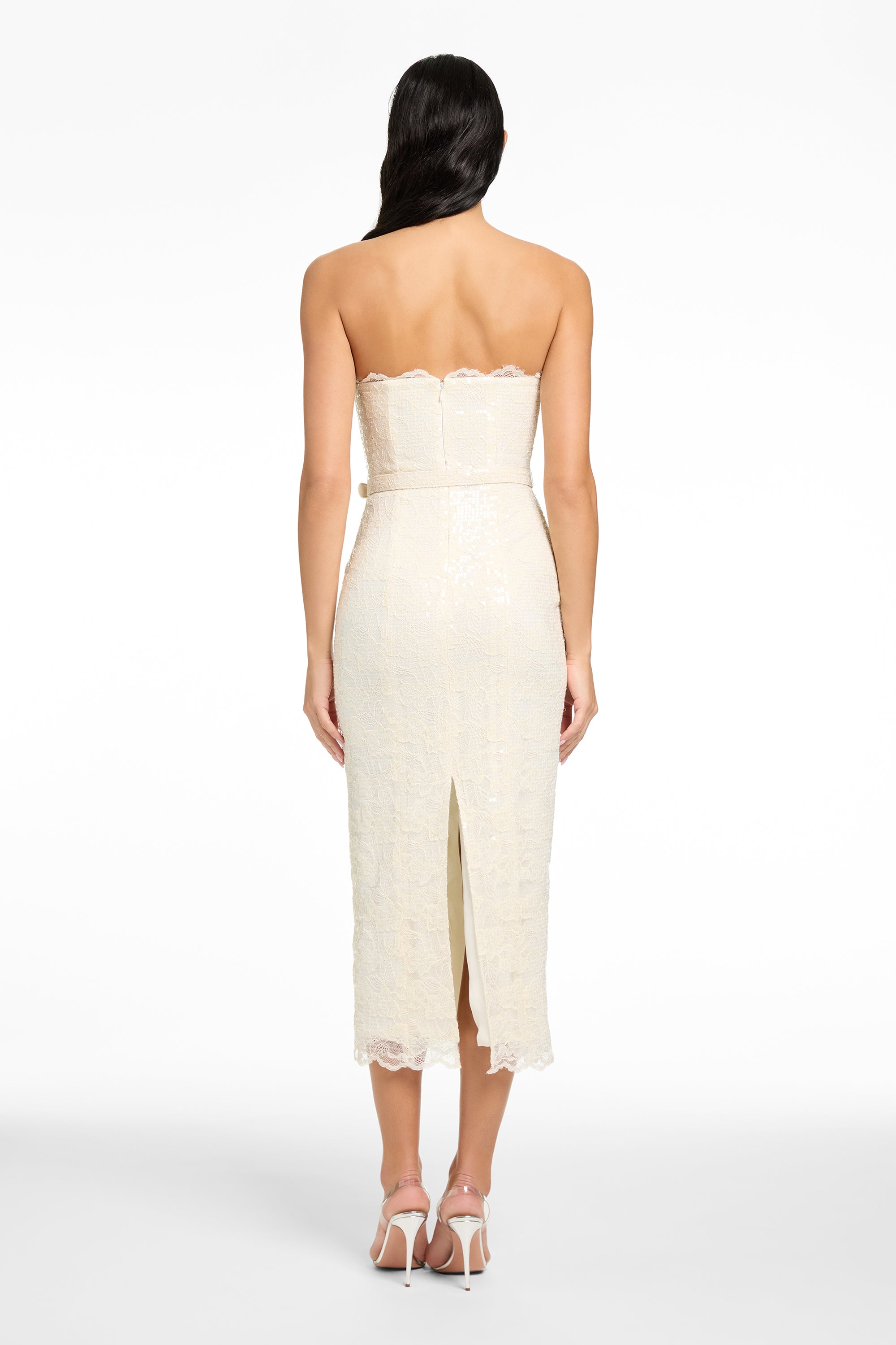 VIVIAN STRAPLESS BELTED MINI DRESS - Toccin