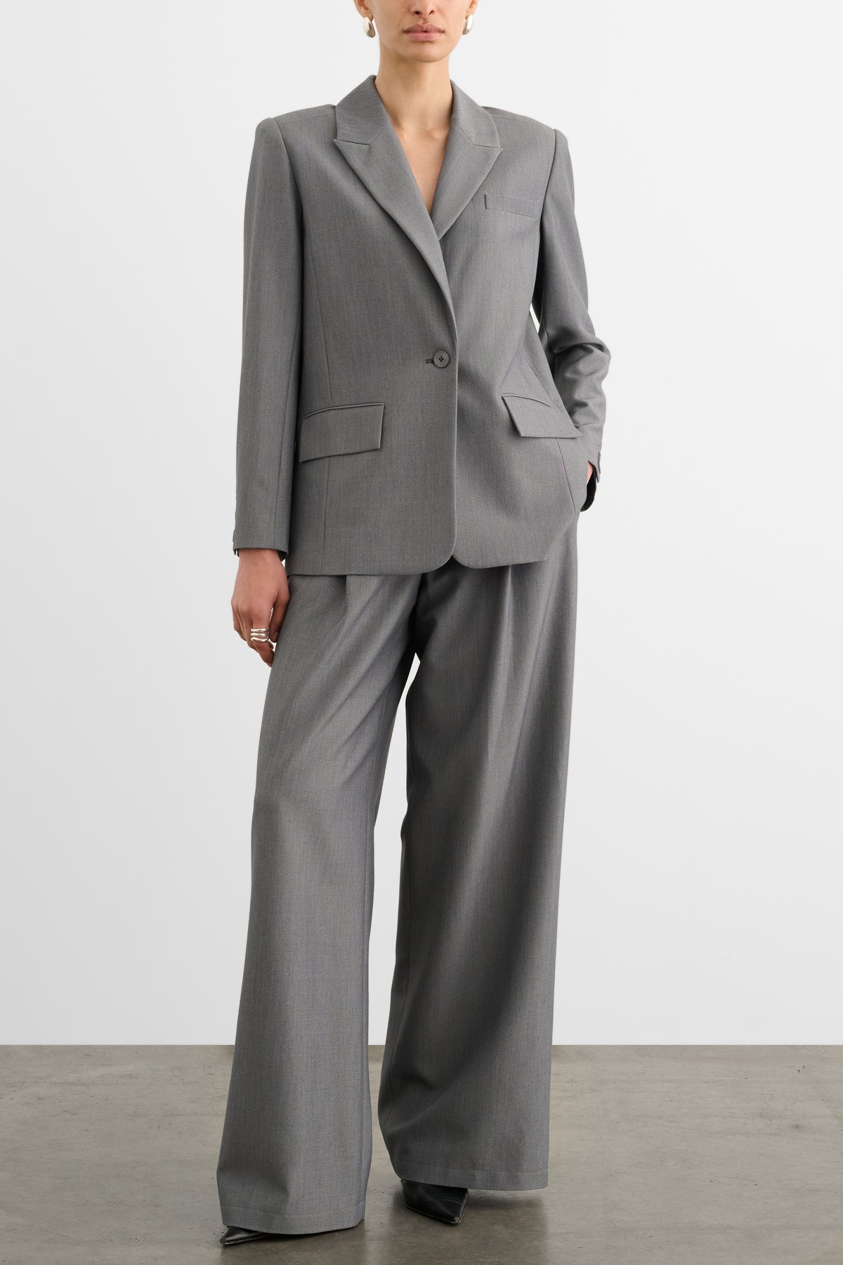 SOLARA PLEATED WIDE LEG TROUSER