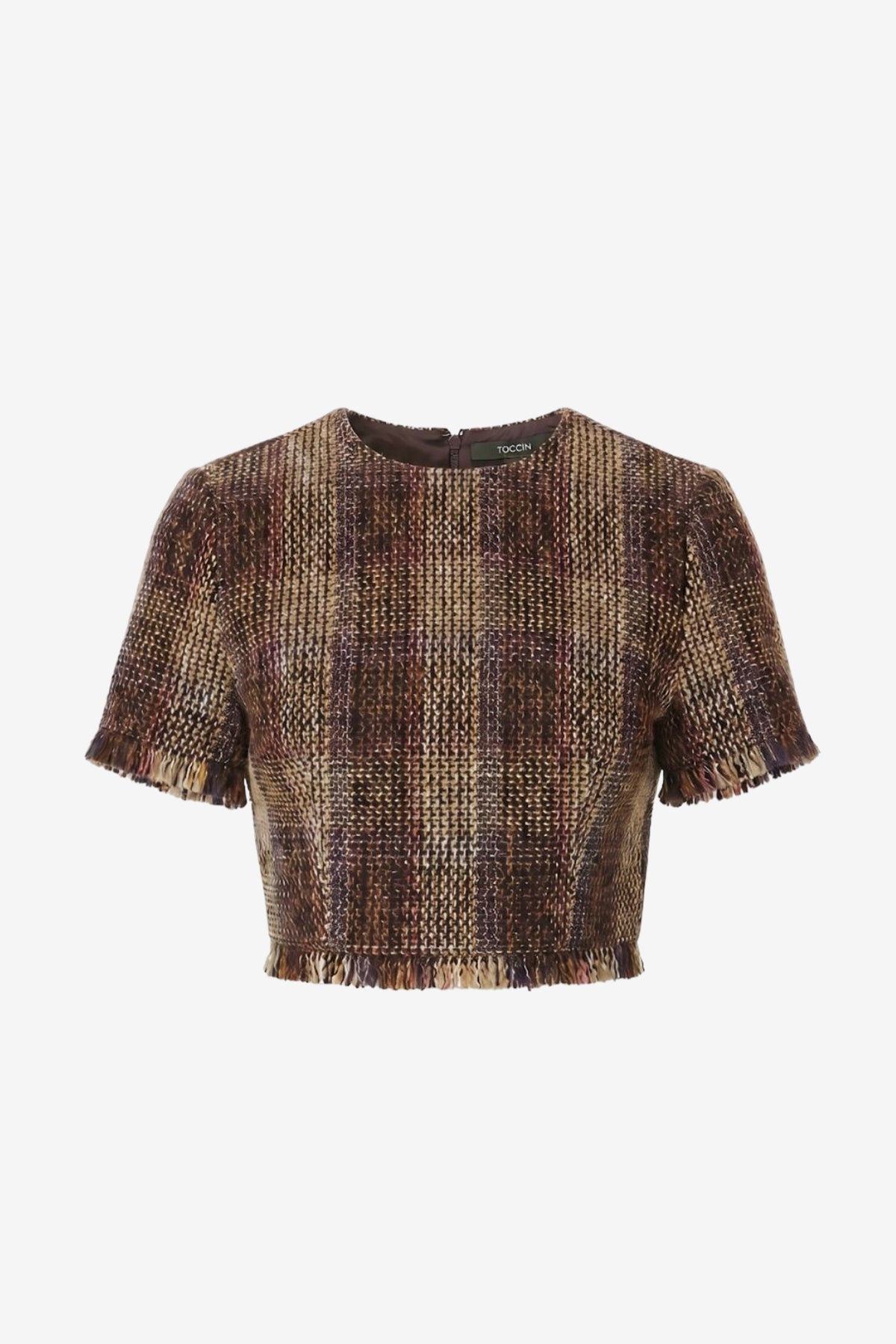 ZYRA OPEN BACK ASYMMETRICAL TOP WITH FRINGE DETAIL