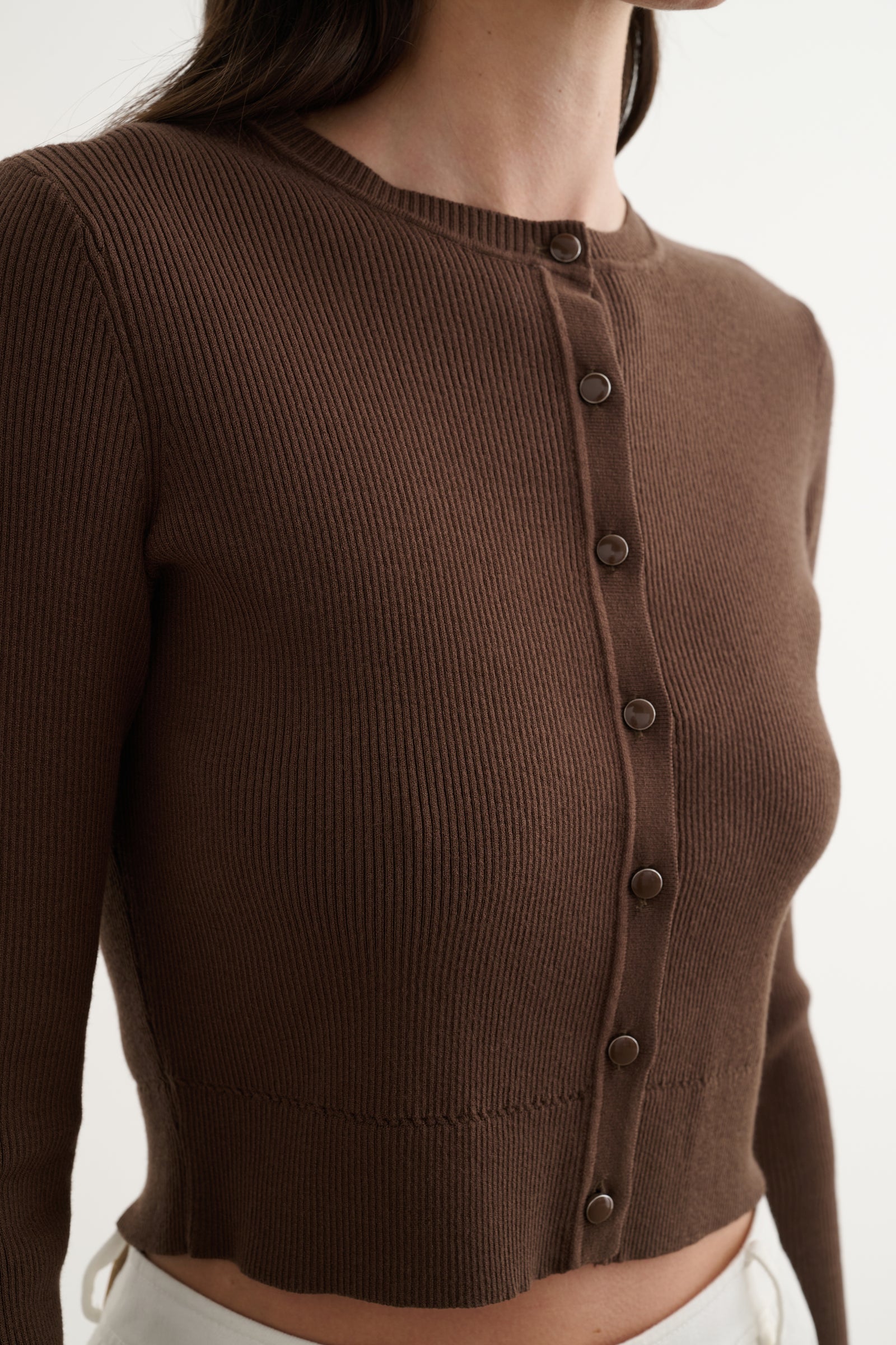 ZOE CLASSIC CROPPED CARDIGAN - Toccin