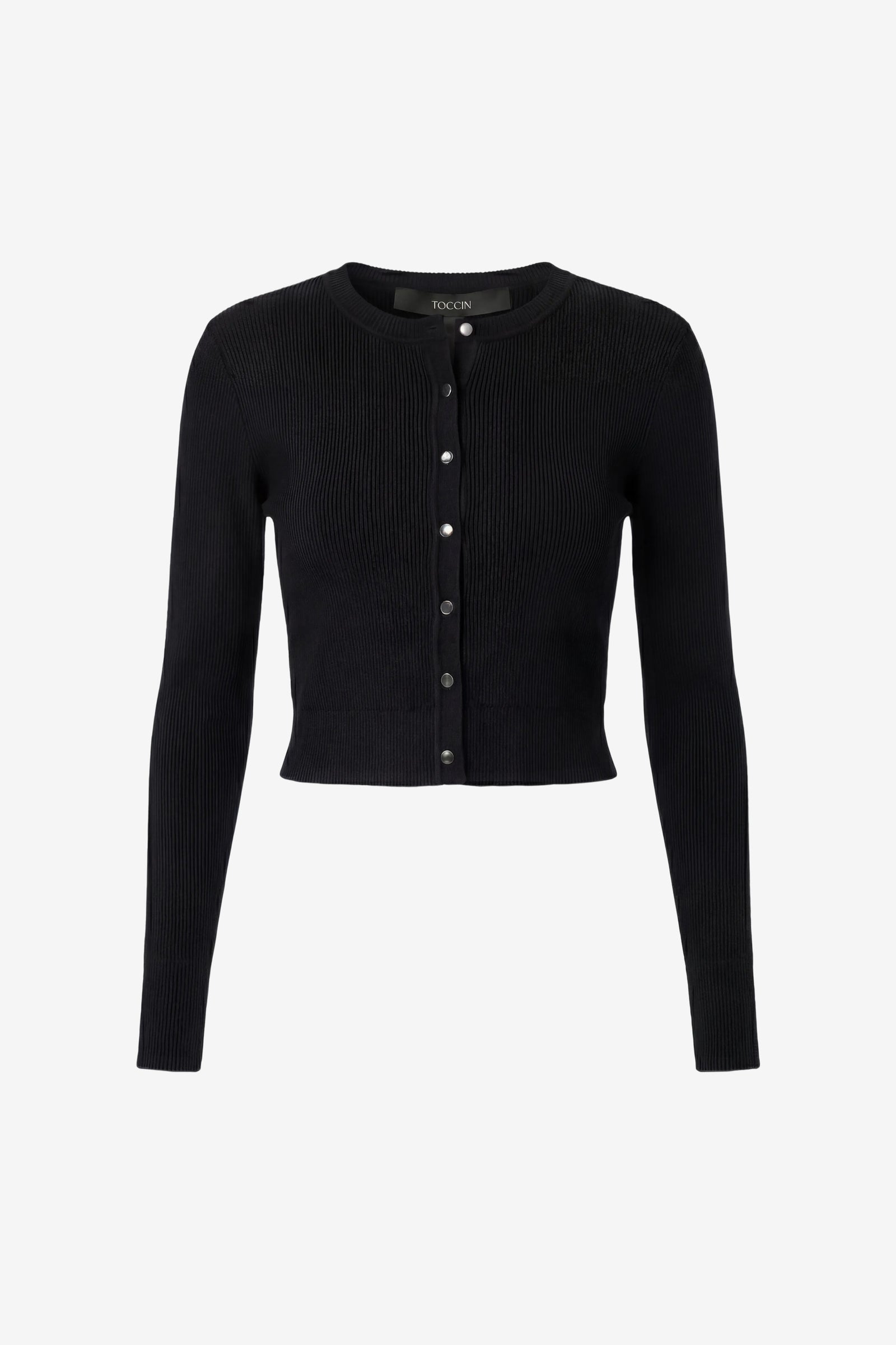 ZOE	CROPPED FITTED CARDIGAN - Toccin