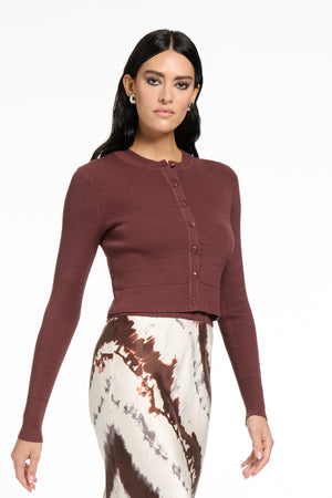 ZOE CLASSIC CROPPED CARDIGAN - Toccin