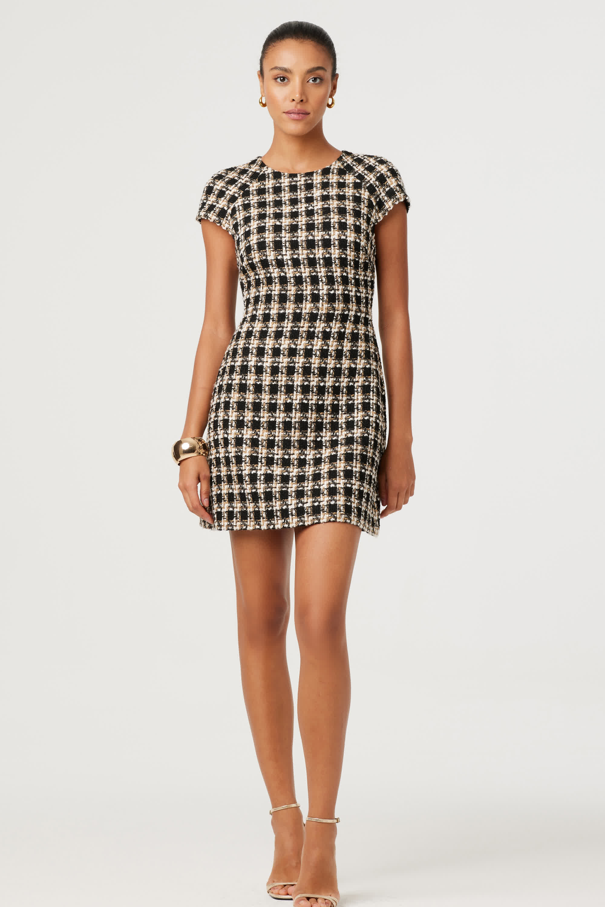 Melinda Tweed Mini Dress - Toccin