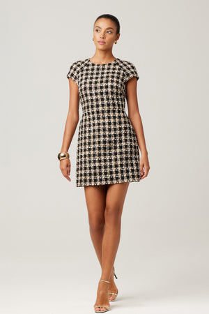 Melinda Tweed Mini Dress - Toccin