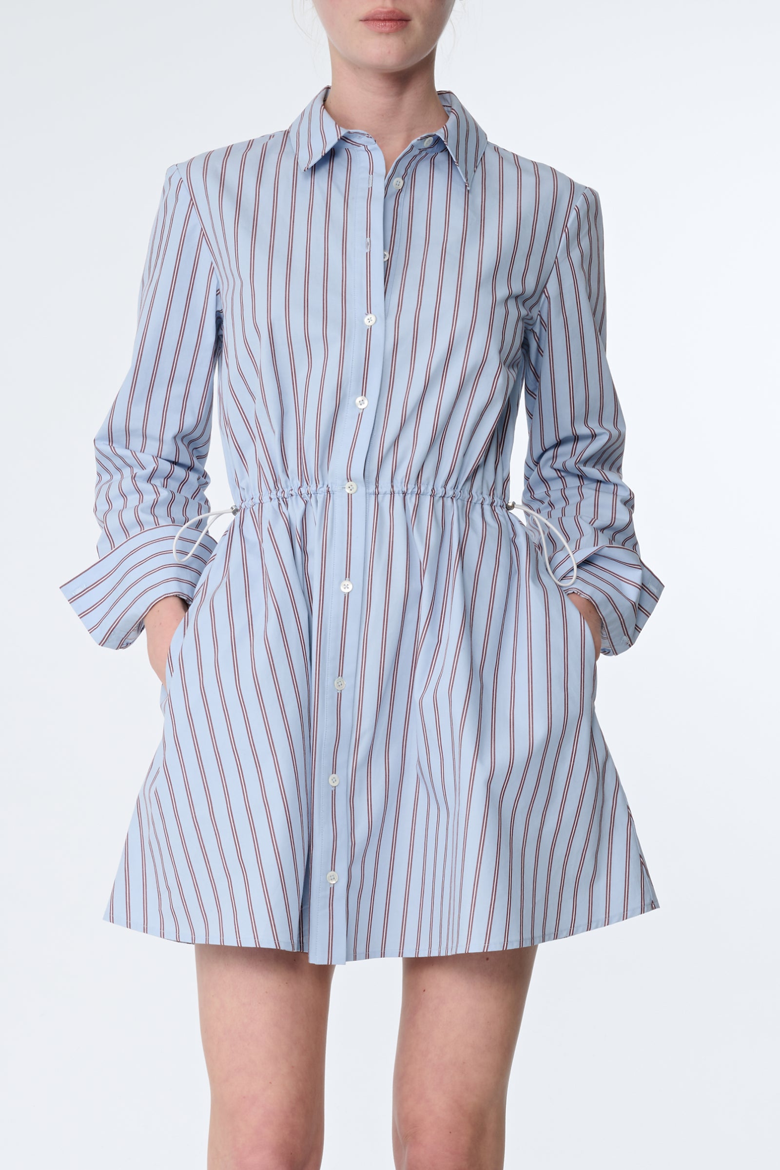 KIRBY LONG SLEEVE MINI SHIRT DRESS
