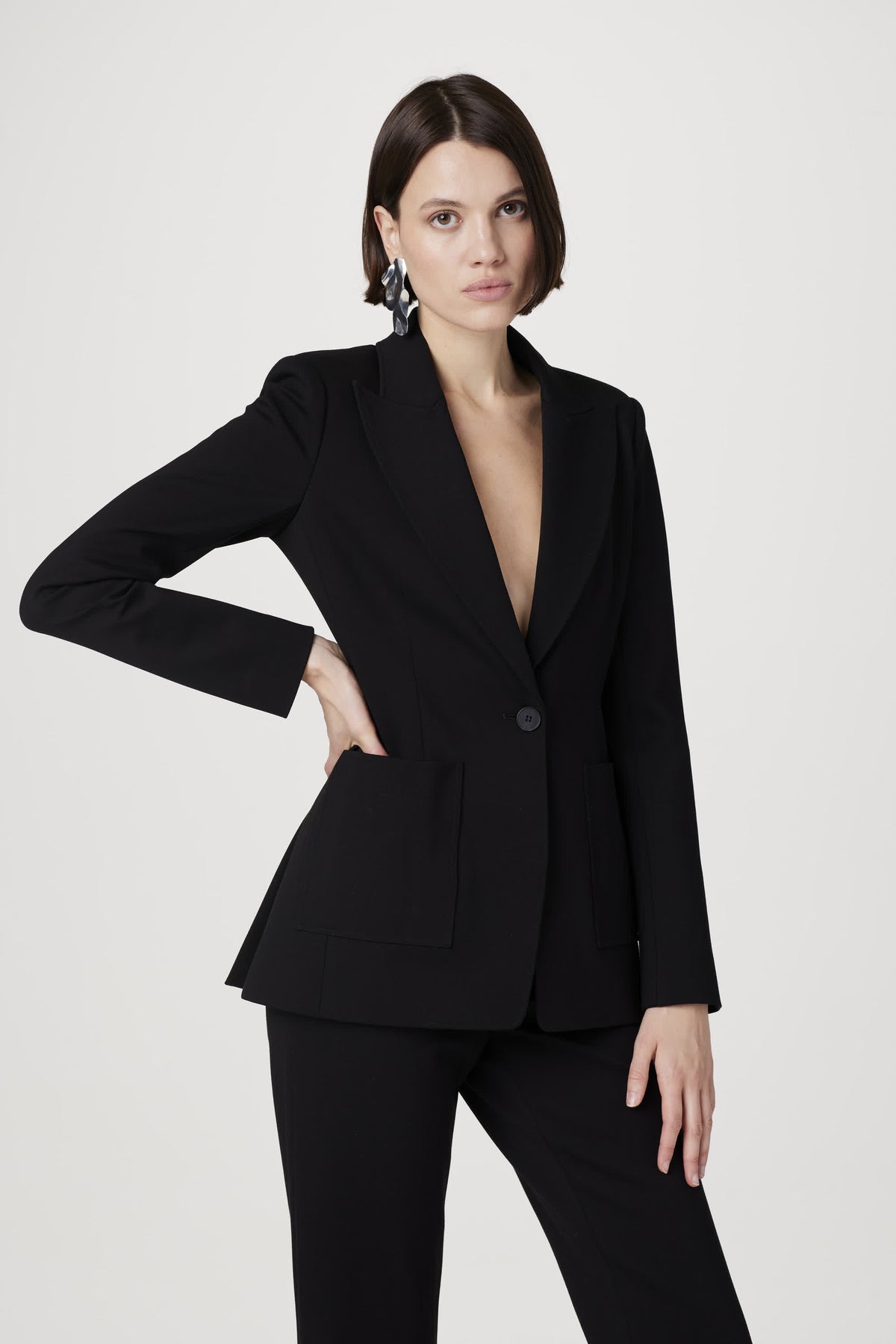 Rory Single-Button Blazer - Toccin