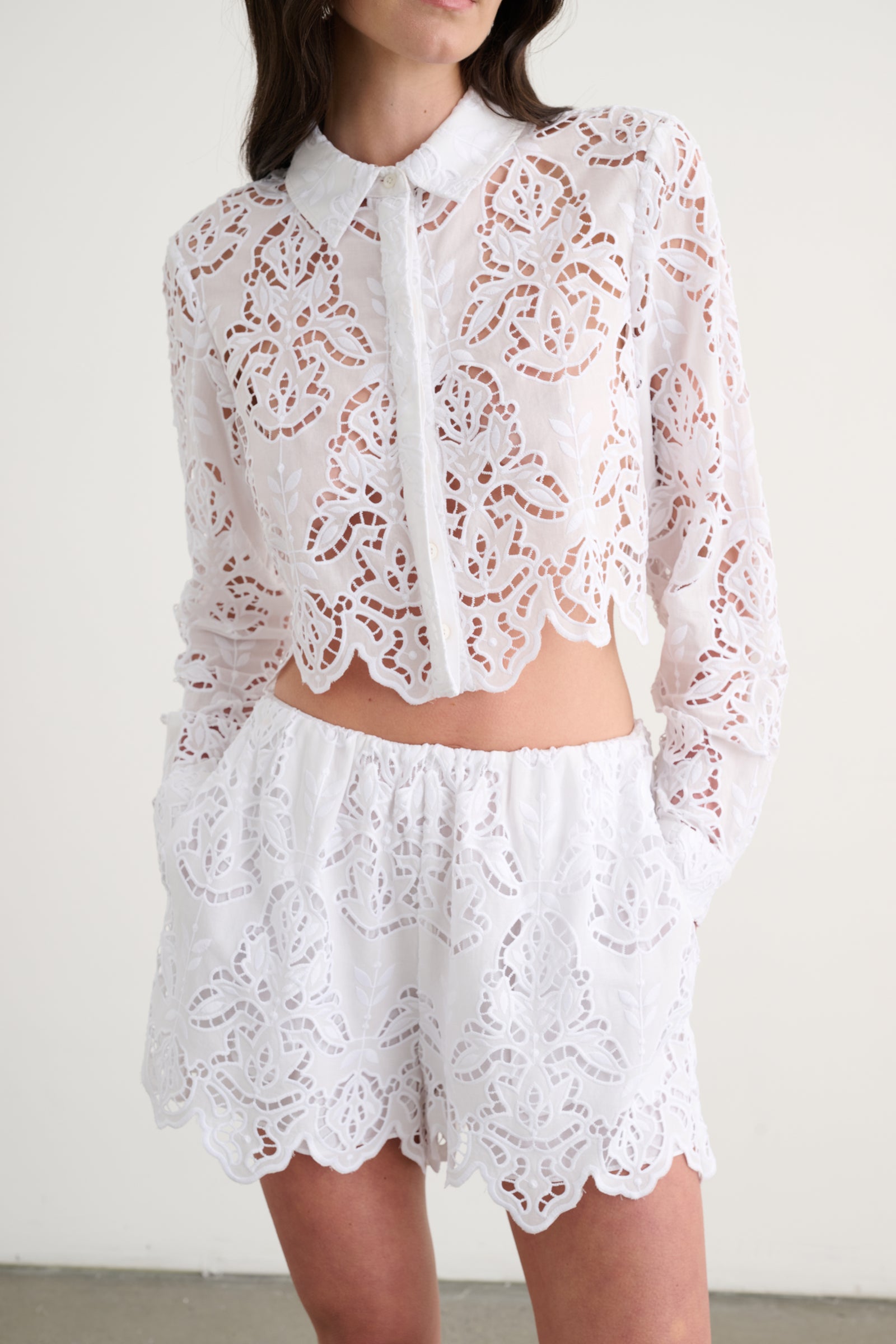 JILLY CROPPED BLOUSE - Toccin