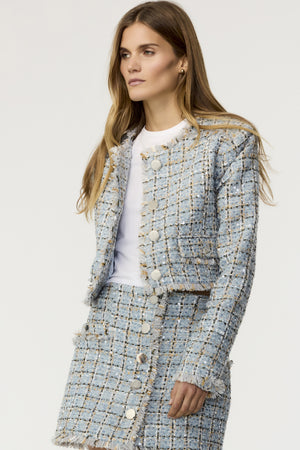 Lainey Cropped Tweed Jacket