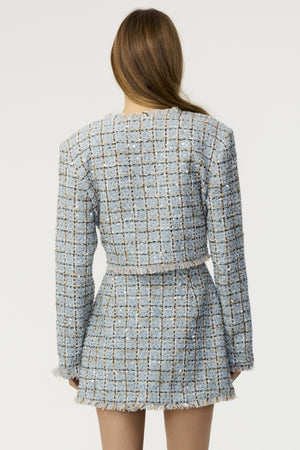 Lainey Cropped Tweed Jacket - Toccin