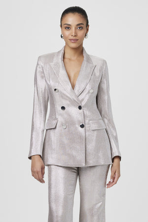 Mia Double Breasted Rose Blazer - Toccin