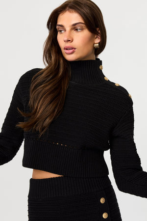 Ginny Long Sleeve Mock Neck Pullover Top