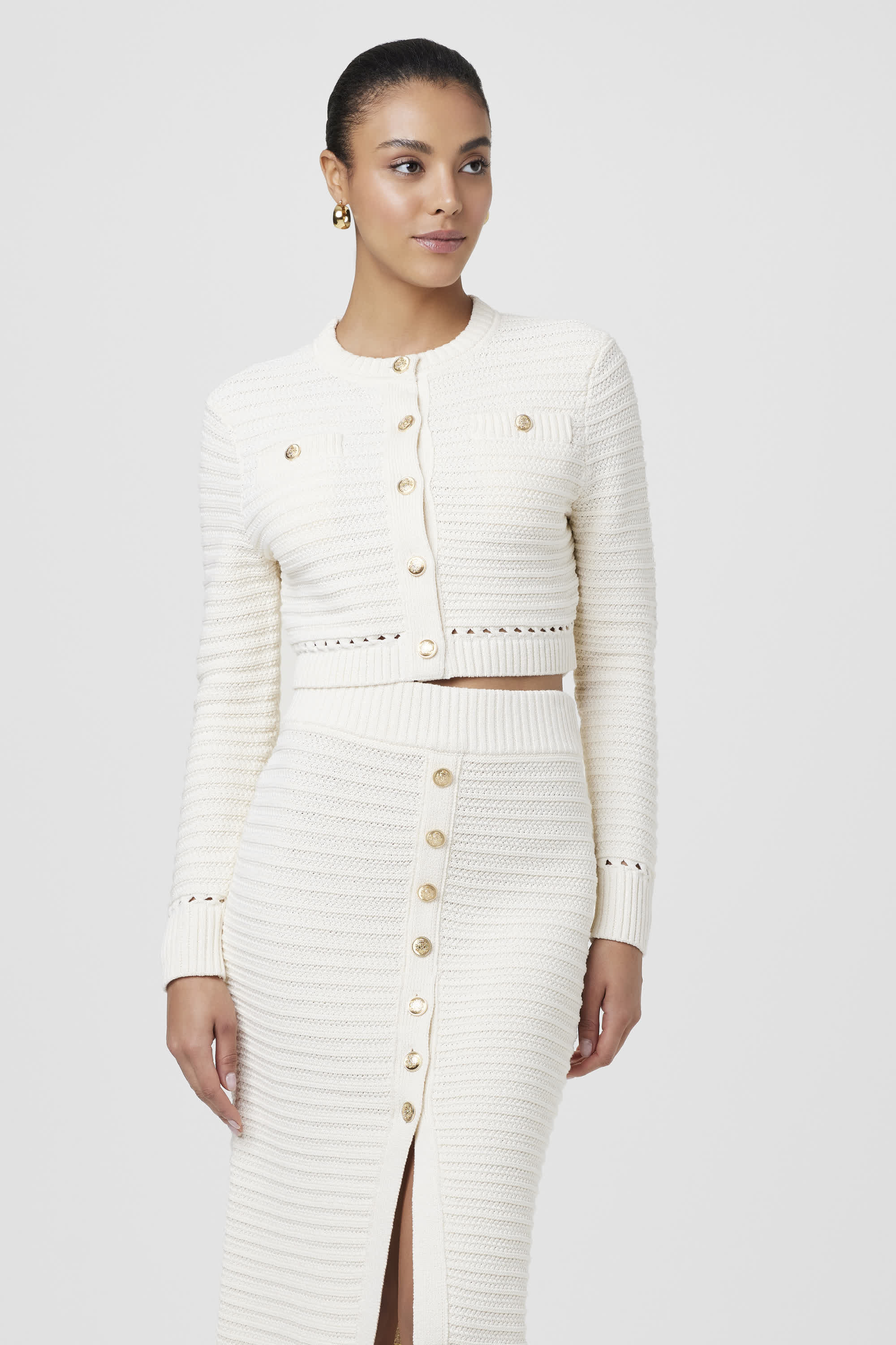 Miller Pointelle Cardigan