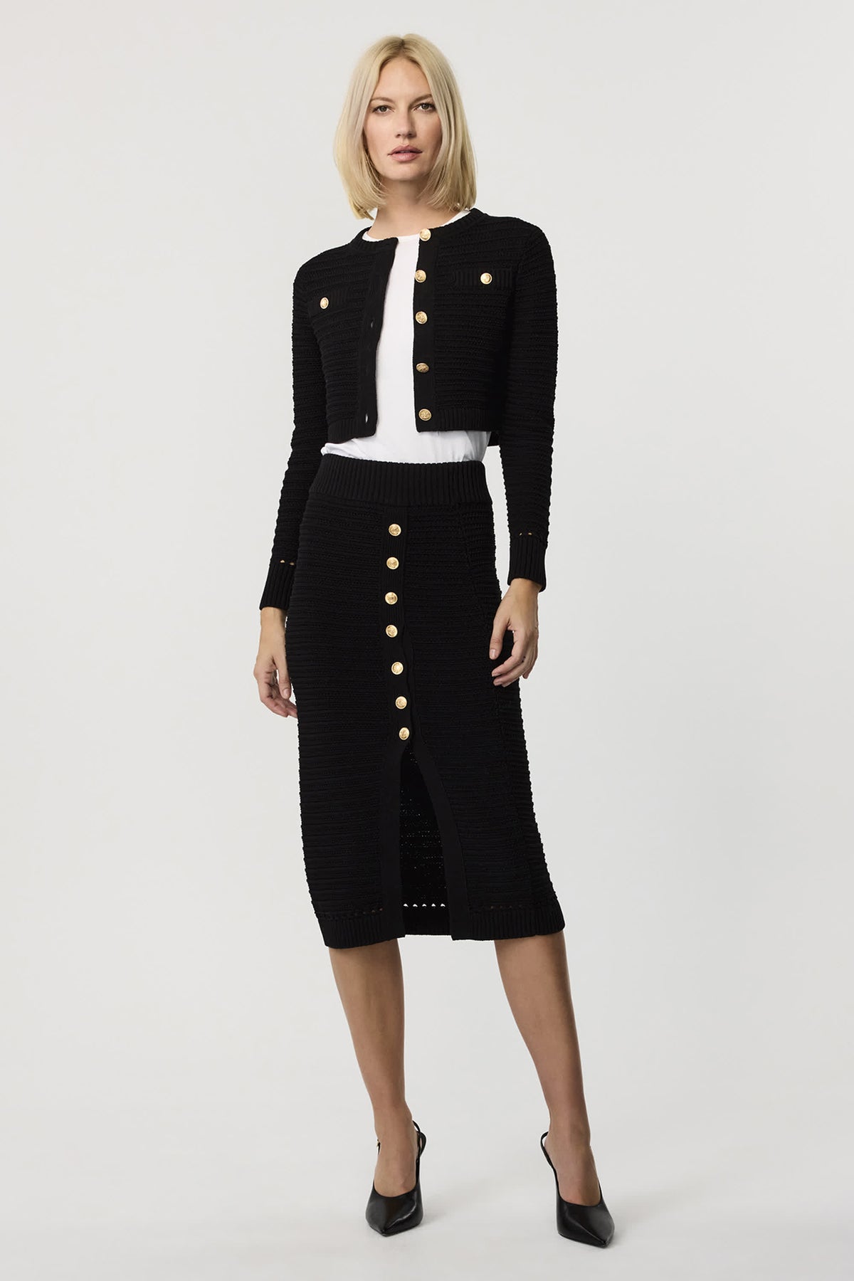 Tani Knit Pencil Skirt - Toccin