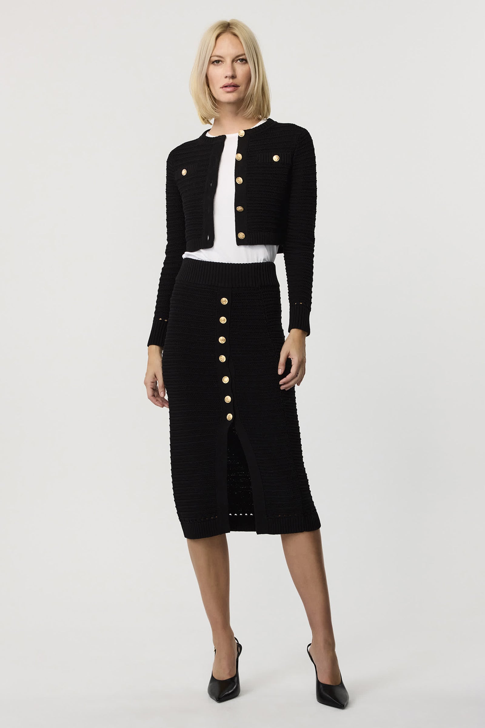 Tani Knit Pencil Skirt - Toccin