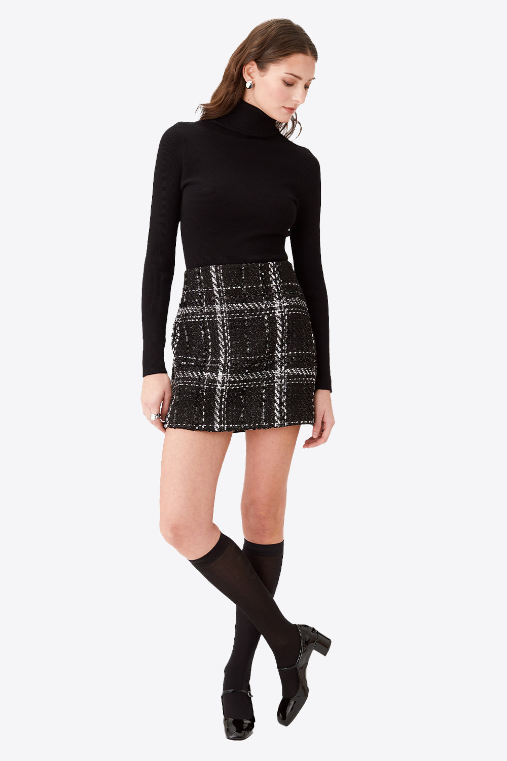 Look 8 - Maris Tweed Mini Skirt